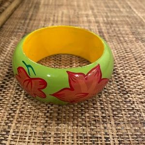 Wooden hand painted Bracelet